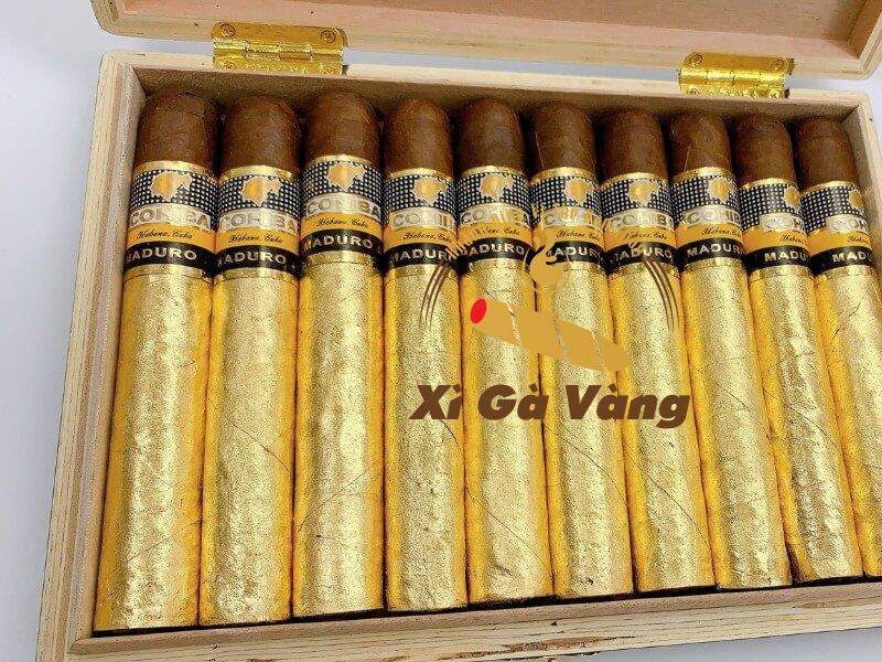Sản phẩm xì gà dát vàng cao cấp, chất lượng tuyệt đối